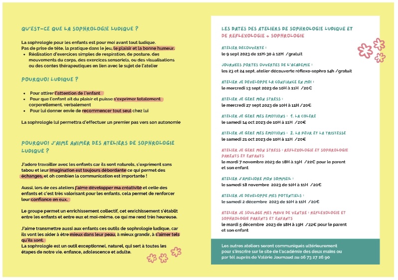 programme atelier de sophrologie ludique pour enfant à Aix en Provence