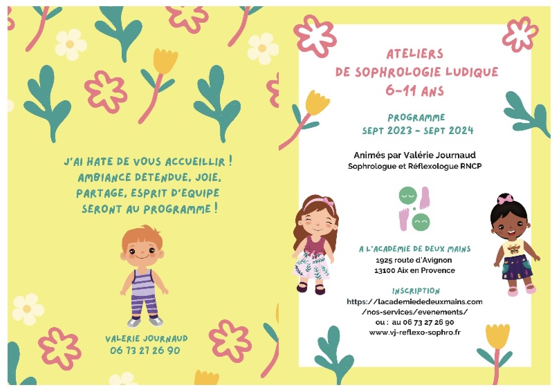 programme atelier de sophrologie ludique enfant à Aix en Provence
